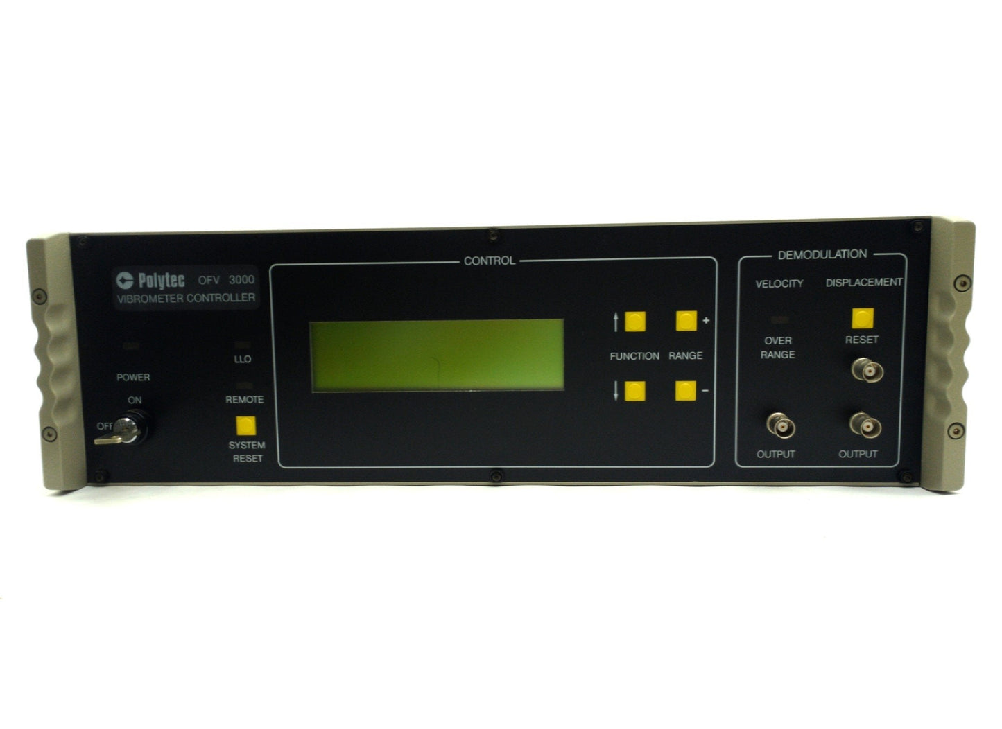 Used Polytec OFV-3000 Laser Vibrometer Controller, OVD-01, Remote Focus *No Decoder*