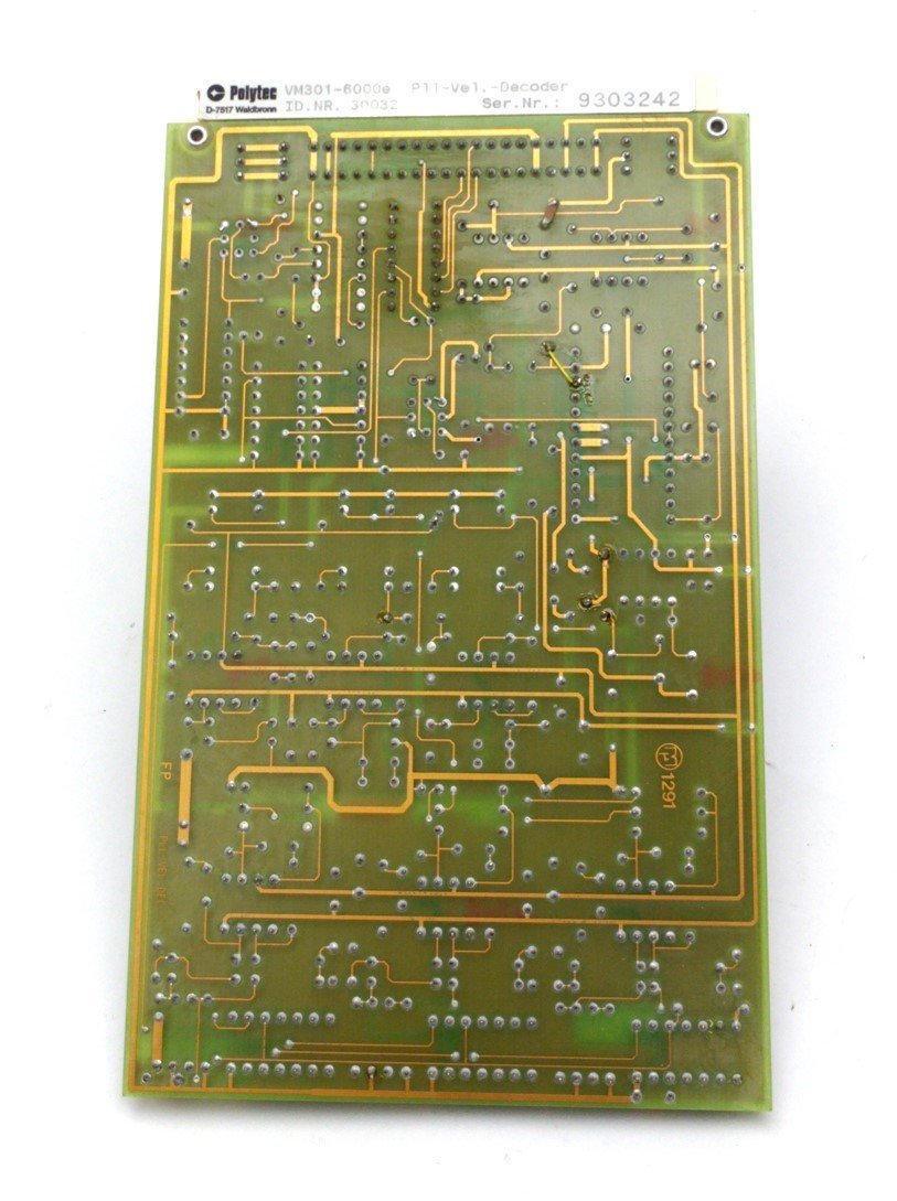 Used Polytec VM301-6000e Laser Vibrometer PLL Velocity Decoder Board, OVD-01