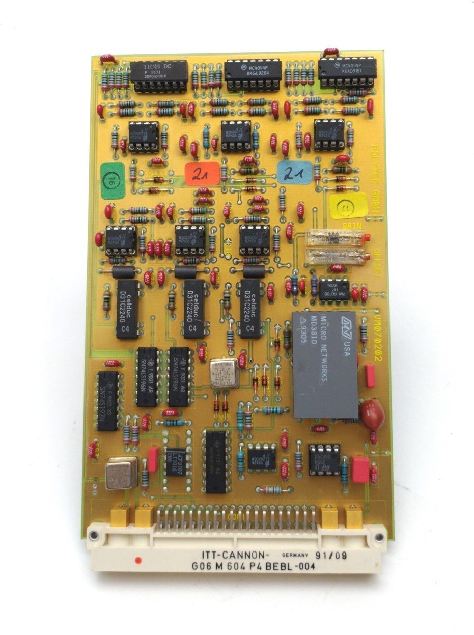 Used Polytec VM301-6000e Laser Vibrometer PLL Velocity Decoder Board, OVD-01