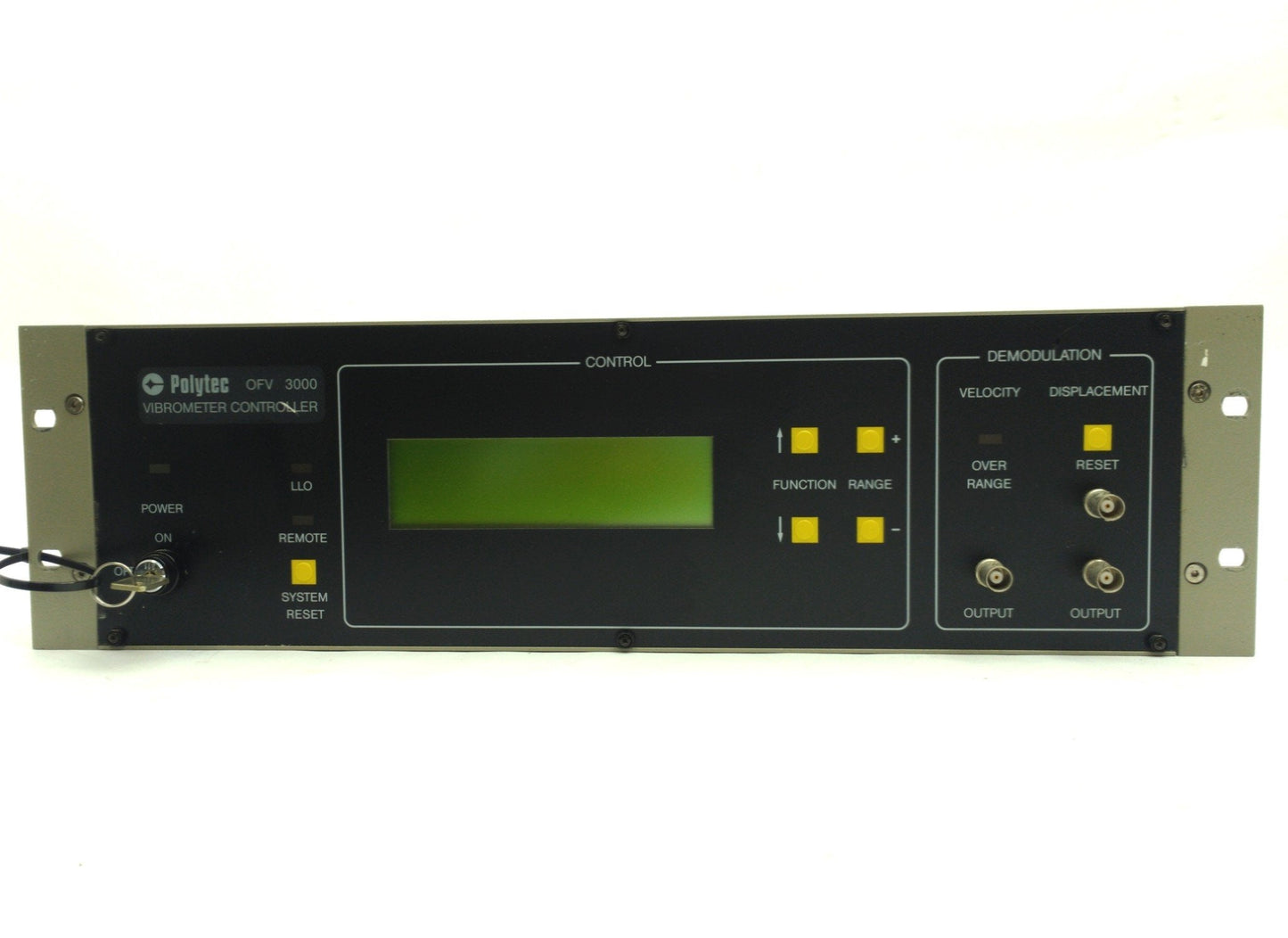 Used Polytec OFV-3000 Laser Vibrometer Controller, Remote Focus, OVD-01 *No Decoder*