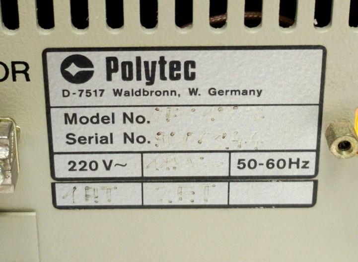 Used Polytec OFV-1002 Laser Vibrometer Controller, x2 Laser Outputs, 5-1000mm/s/v