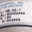 Used Magtrol HB-32-1 Hysteresis Brake, 90 Volts, Shaft: 0.25", Min. Torque: 32 oz-in