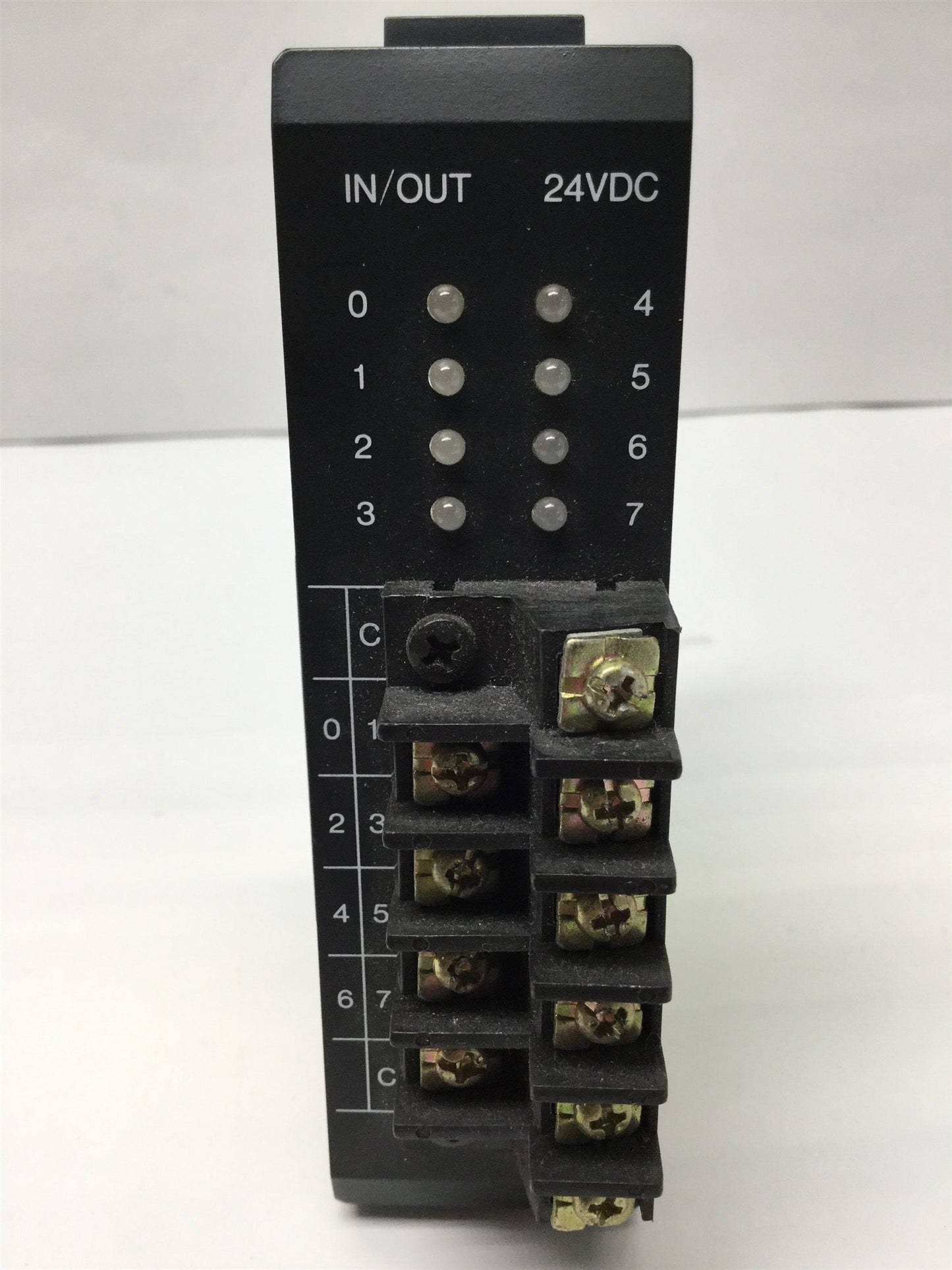 Used GE Fanuc IC610MDL103A Series One PLC I/O 4-Point Input/ 4 Output Module 24VDC