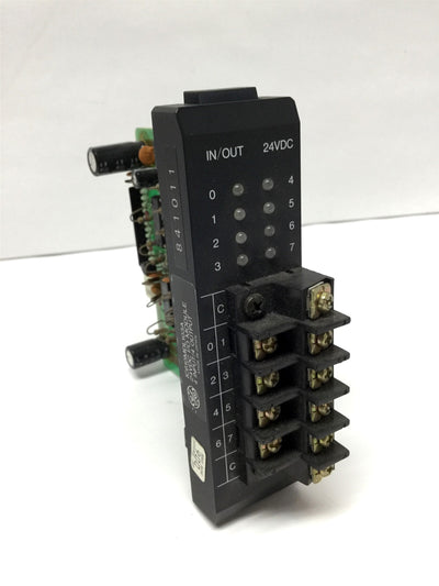 Used GE Fanuc IC610MDL103A Series One PLC I/O 4-Point Input/ 4 Output Module 24VDC