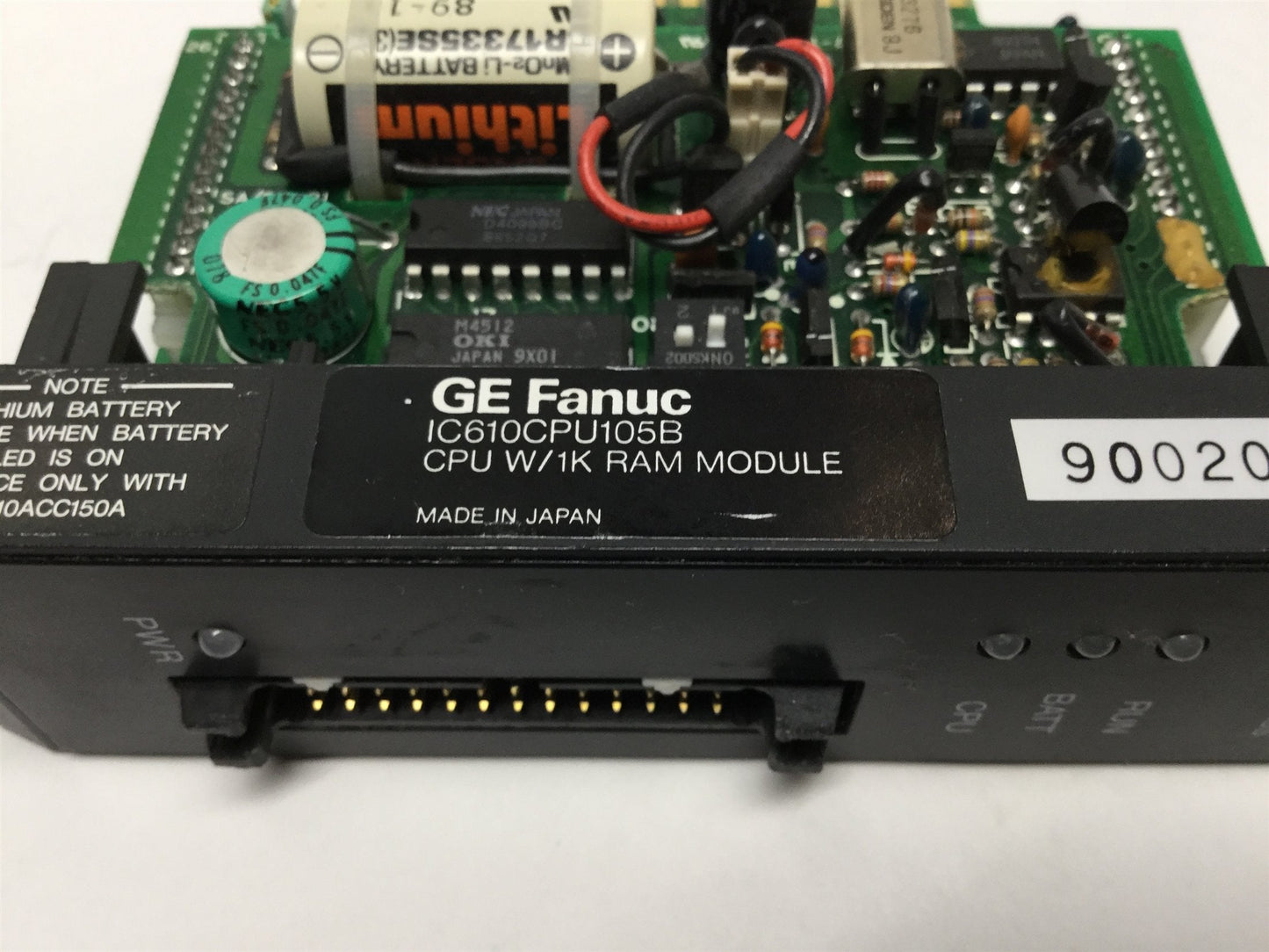 Used GE Fanuc IC610CPU105B Series One Plus PLC CPU Processor 700 Word w/1K RAM Module