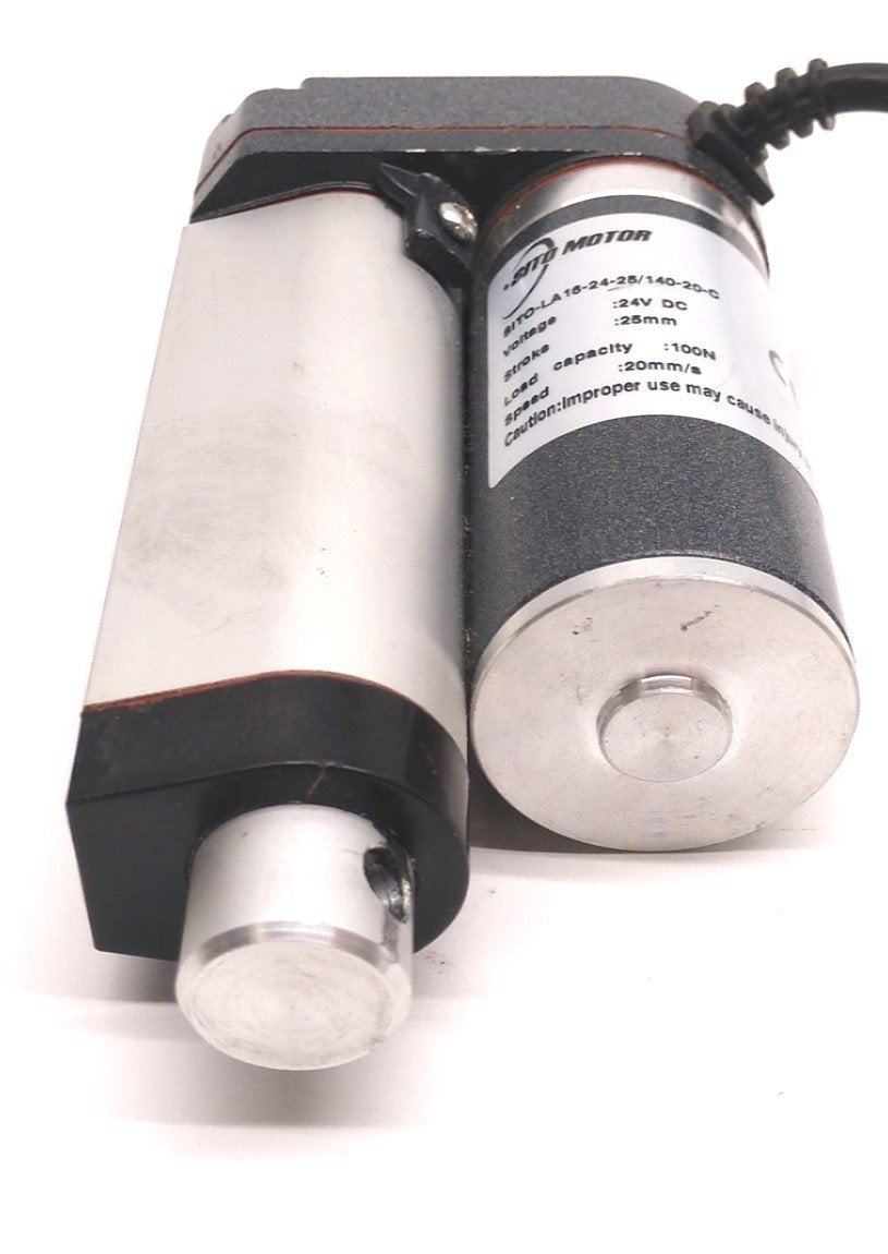 Used SITO MOTOR SITO-LA16-24-25/140-20-C Linear Actuator, 20mm/s Speed, 25mm Stroke