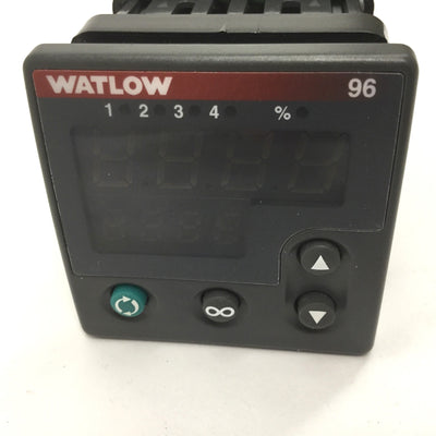 Used Watlow 96B1-CDDM-00RR Temperature Controller, Supply: 24-28VAC/DC 50/60Hz 7VA