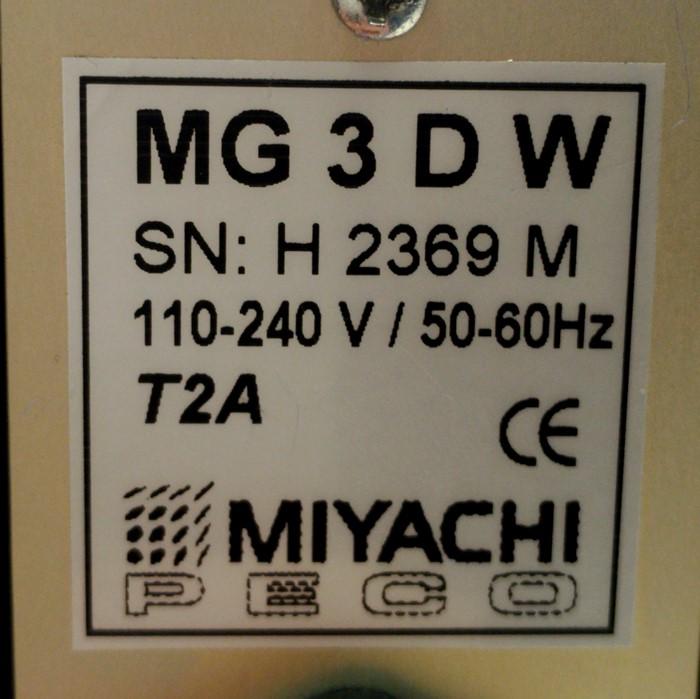 Used MIYACHI PECO MG3D-W MG3 Digital Process Sentry, CF, RS232, 110-240VAC 50/60Hz