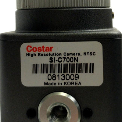 Used Costar SI-C700N Machine Vision Camera 1/3" Color CCD 976 x 494 S-Video BNC 12VDC