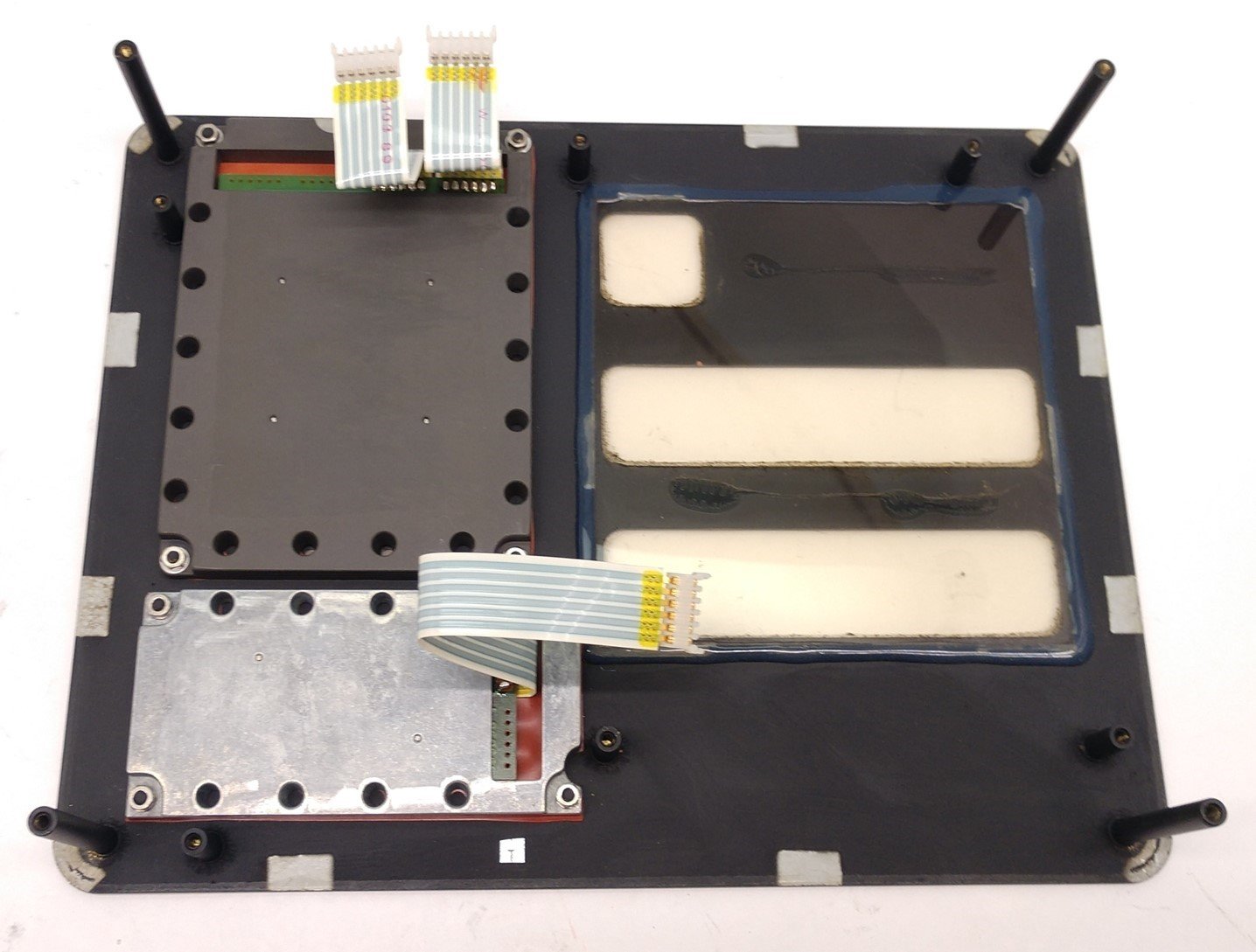 Used Heidenhain Operator Interface Panel, Three Displays,10-3/8" x 8" x 2-1/8"