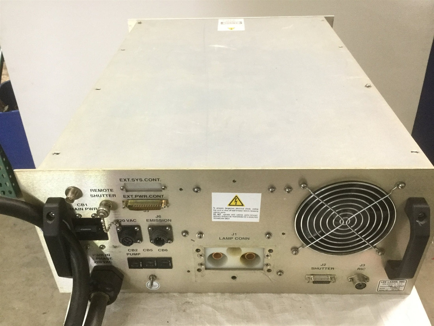 Used Lee Laser LPS 601 Power Supply PWM Laser Control In: 220VAC 60Hz 1-Phase 40A -1