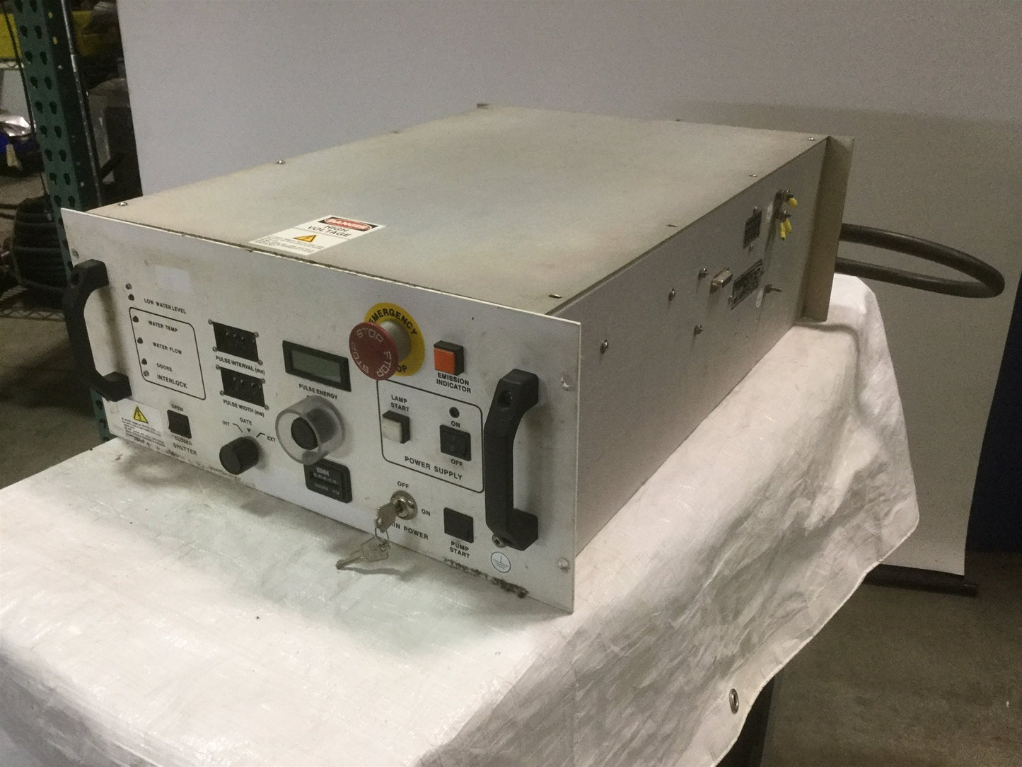 Used Lee Laser LPS 601 Power Supply PWM Laser Control In: 220VAC 60Hz 1-Phase 40A -2