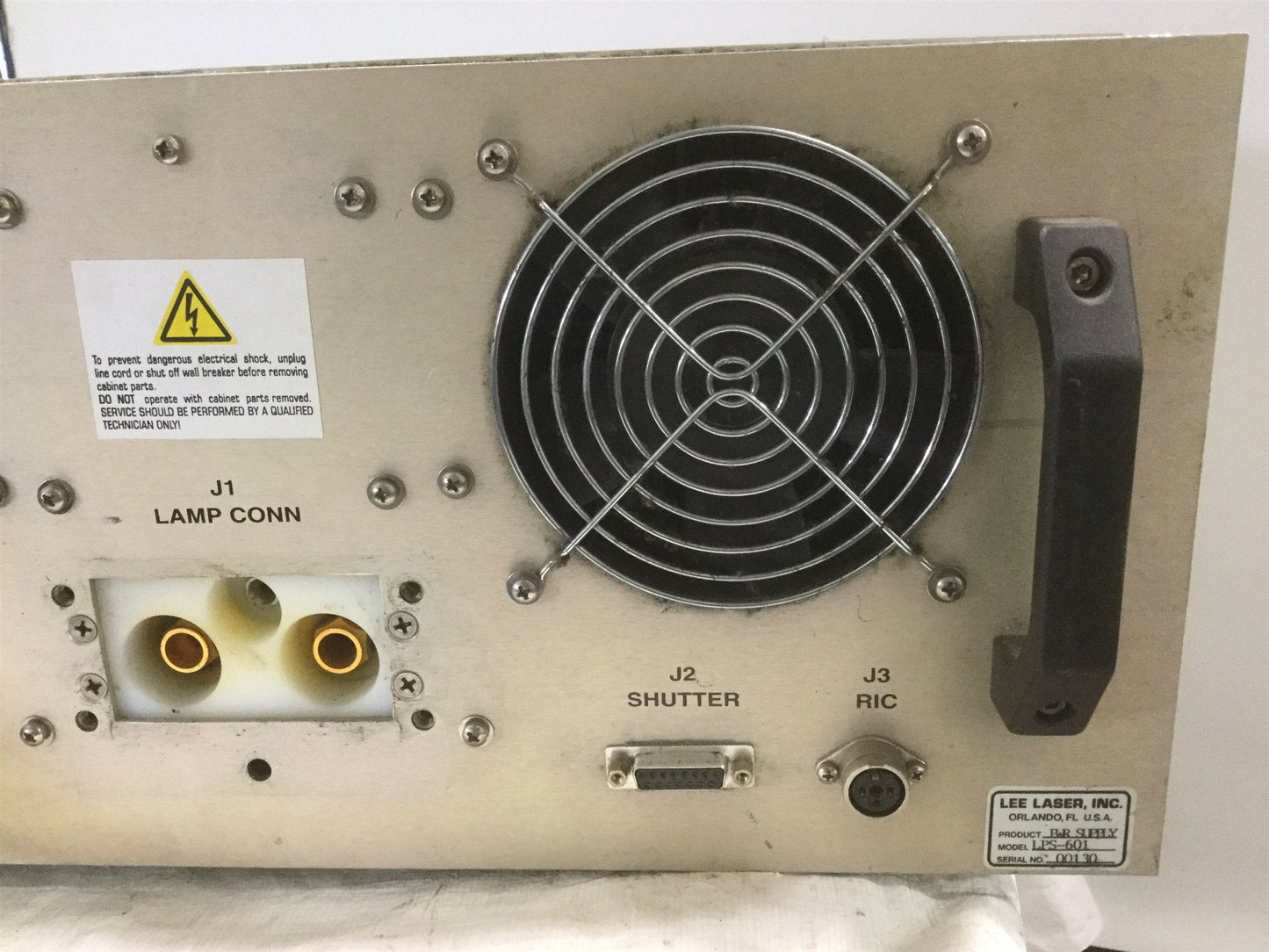 Used Lee Laser LPS 601 Power Supply PWM Laser Control In: 220VAC 60Hz 1-Phase 40A -2