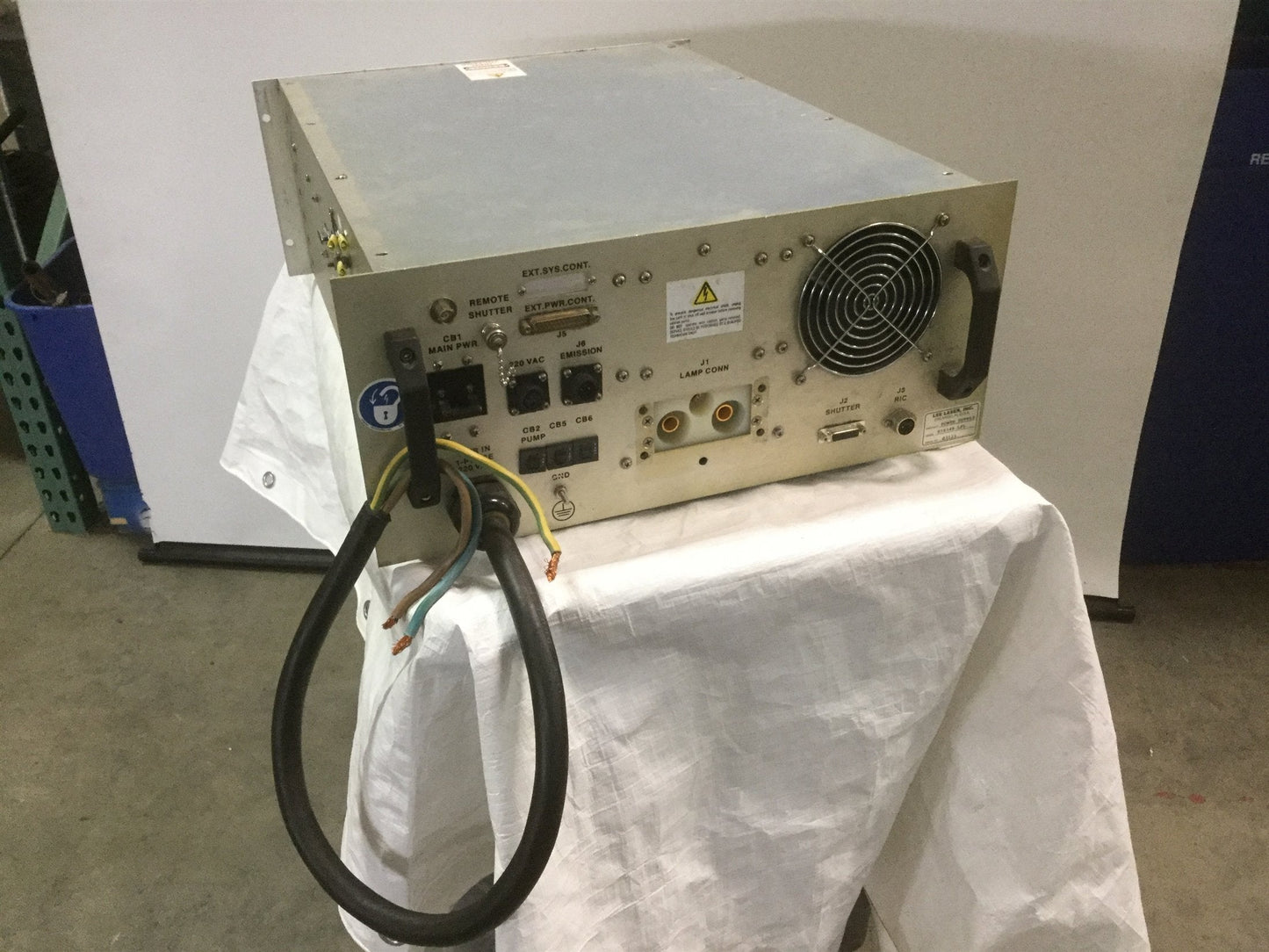 Used Lee Laser 010348-LPL Power Supply PWM Laser Control 220VAC 60Hz 1-Phase 40A -4