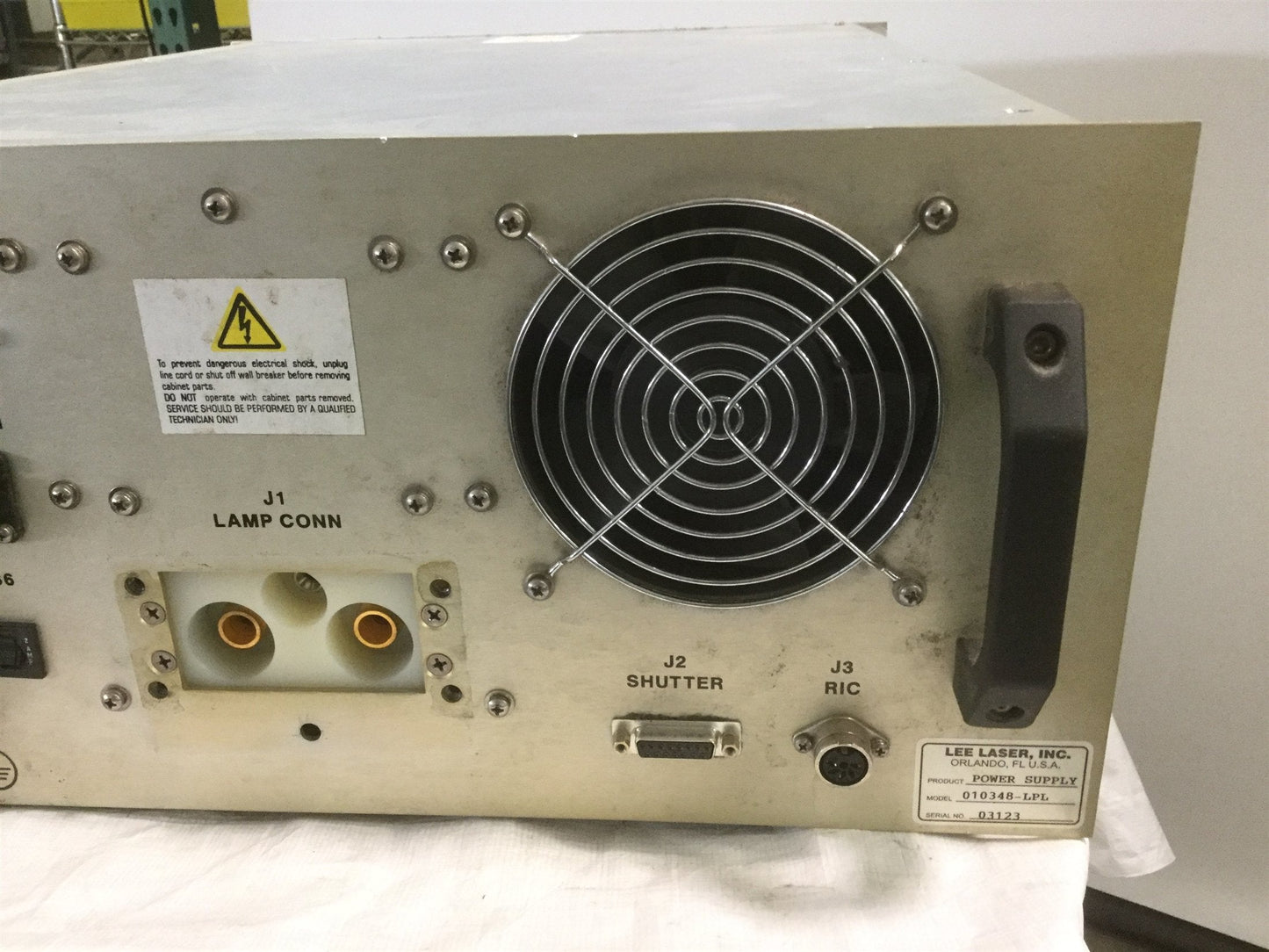 Used Lee Laser 010348-LPL Power Supply PWM Laser Control 220VAC 60Hz 1-Phase 40A -4