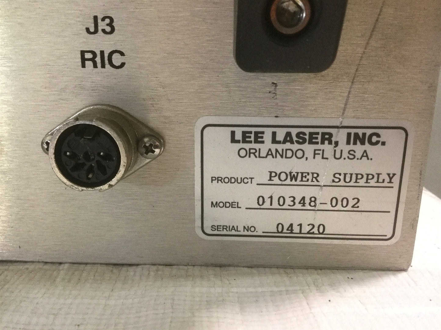 Used Lee Laser 010348-002 Power Supply PWM Laser Control 220VAC 60Hz 1-Phase 40A -6