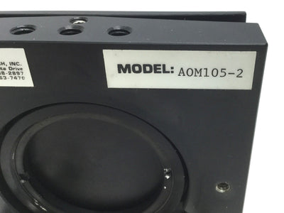 Used Aerotech AOM105-2 Optical Manual Gimbal Mount 1-3/4" Clear Aperture ñ5ø Range