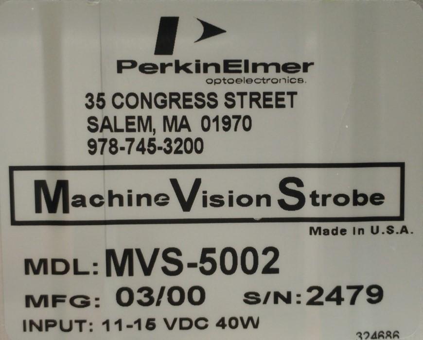 New Other Perkin Elmer MVS-5002 Machine Vision Strobe Light, 400?1100+nm, 15Hz, 12VDC 4.5A