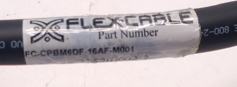 Used Flex Cable FC-CPBM6DF-16AF-M001 Motor Power Cable Size 13-9 Female Connector