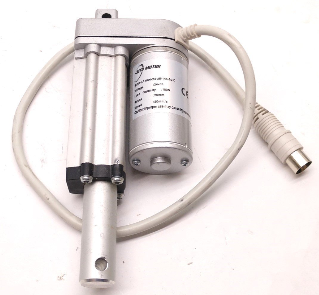 Used SITO MOTOR SITO-LA16W-24-25/144-20-C Linear Actuator, 20mm/s Speed, 25mm Stroke