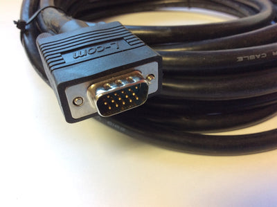 Used L-Com CGSVGAMF-20 SVGA Video Data Computer Cable HD15 Male-Female Length: 20FT