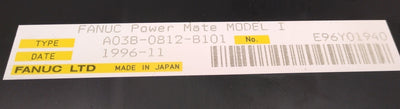 Used GE Fanuc A03B-0812-B101 Series 90-70 Power Mate Model-I Servo Motion Controller