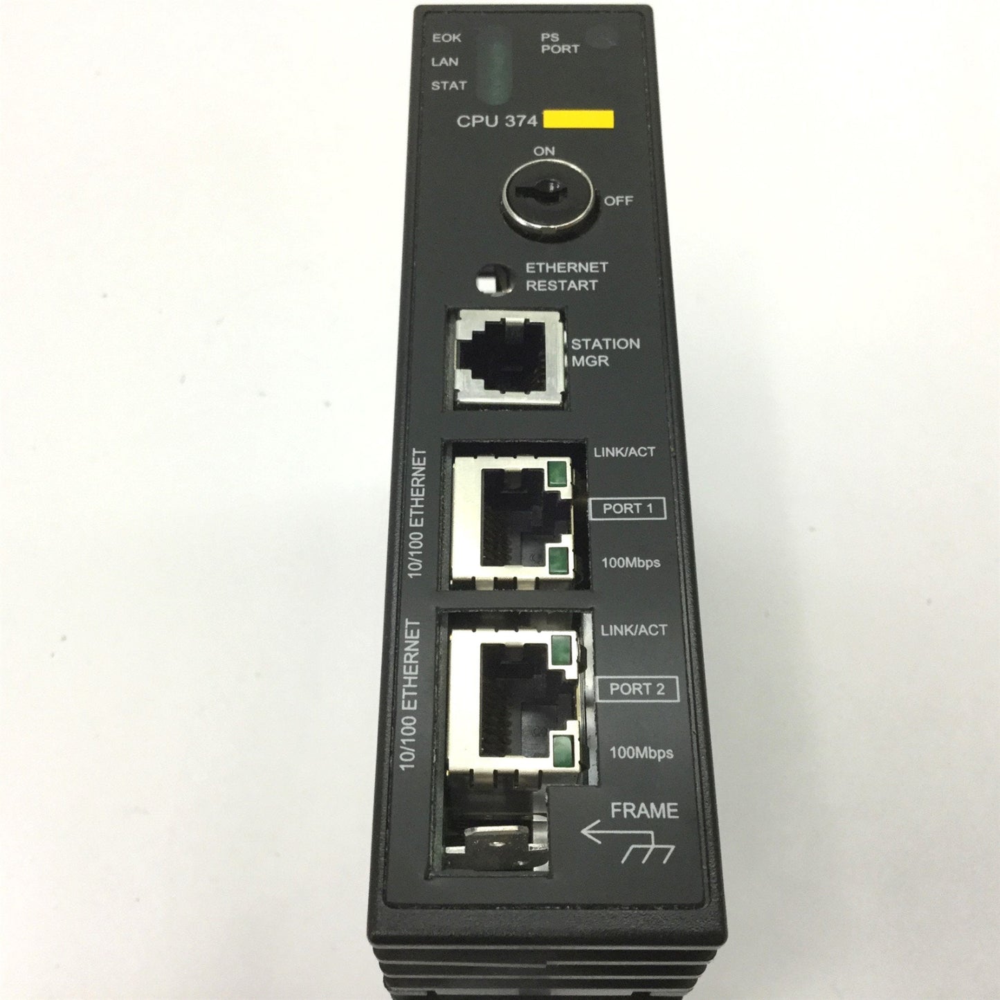 Used GE Fanuc IC693CPU374-DJMP Series 90-30 CPU w/Ethernet Communication 240K Mem