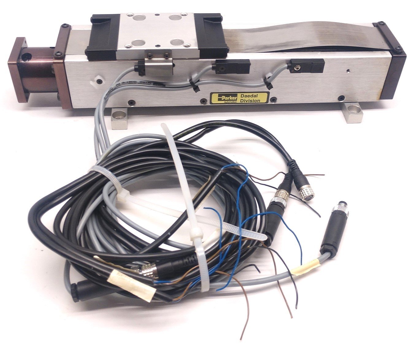 Used Parker 402100XRMSD2H3L2C2M2E1R1 Precision Linear Positioner W/ Coupler, 100mm