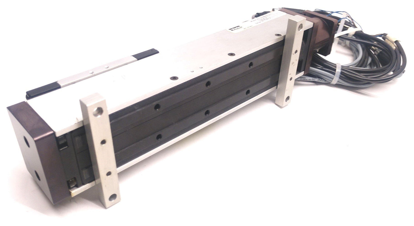 Used Parker 402100XRMSD2H3L2C2M2E1R1 Precision Linear Positioner W/ Coupler, 100mm