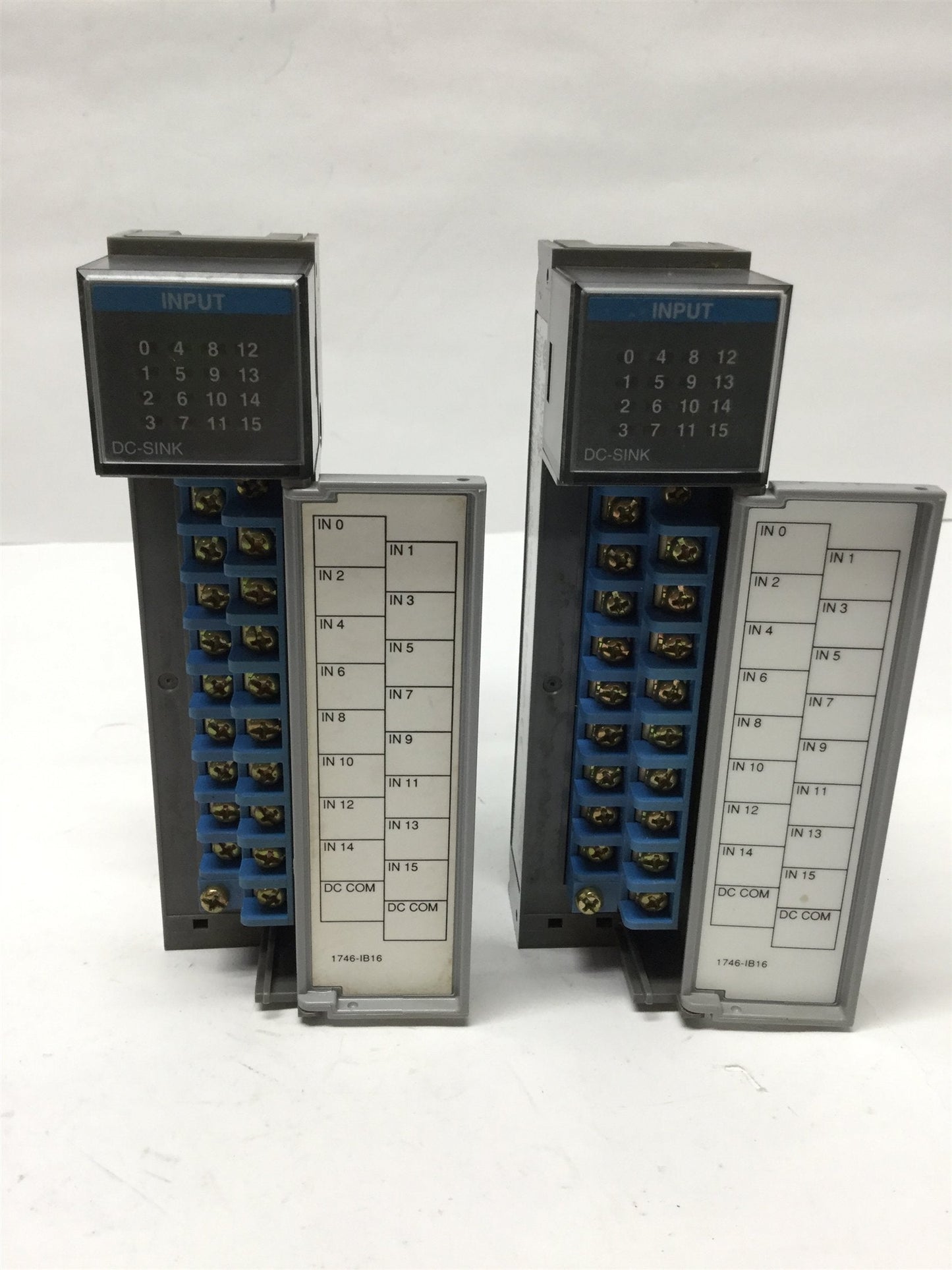 Used Lot of 2 Allen Bradley 1746-IB16 Ser C SLC500 PLC Input Module 16-Point 10-30VDC