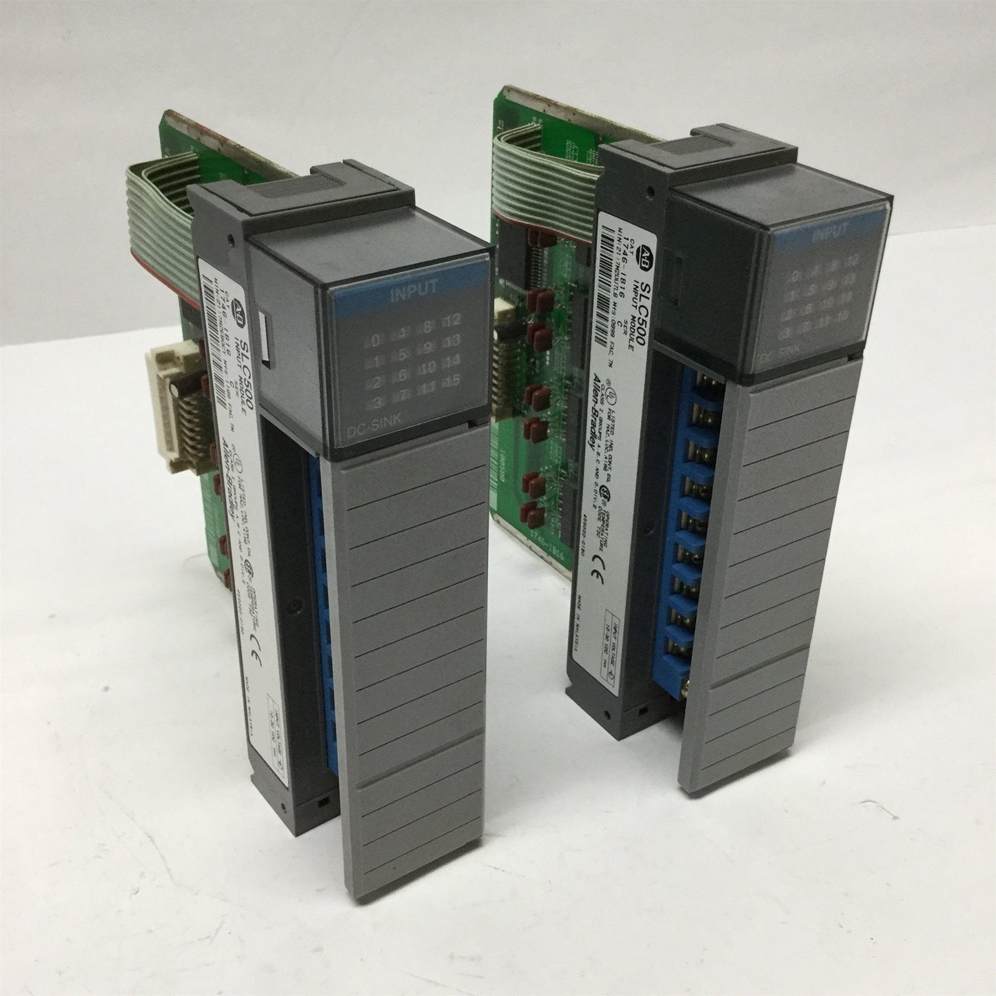 Used Lot of 2 Allen Bradley 1746-IB16 Ser C SLC500 PLC Input Module 16-Point 10-30VDC