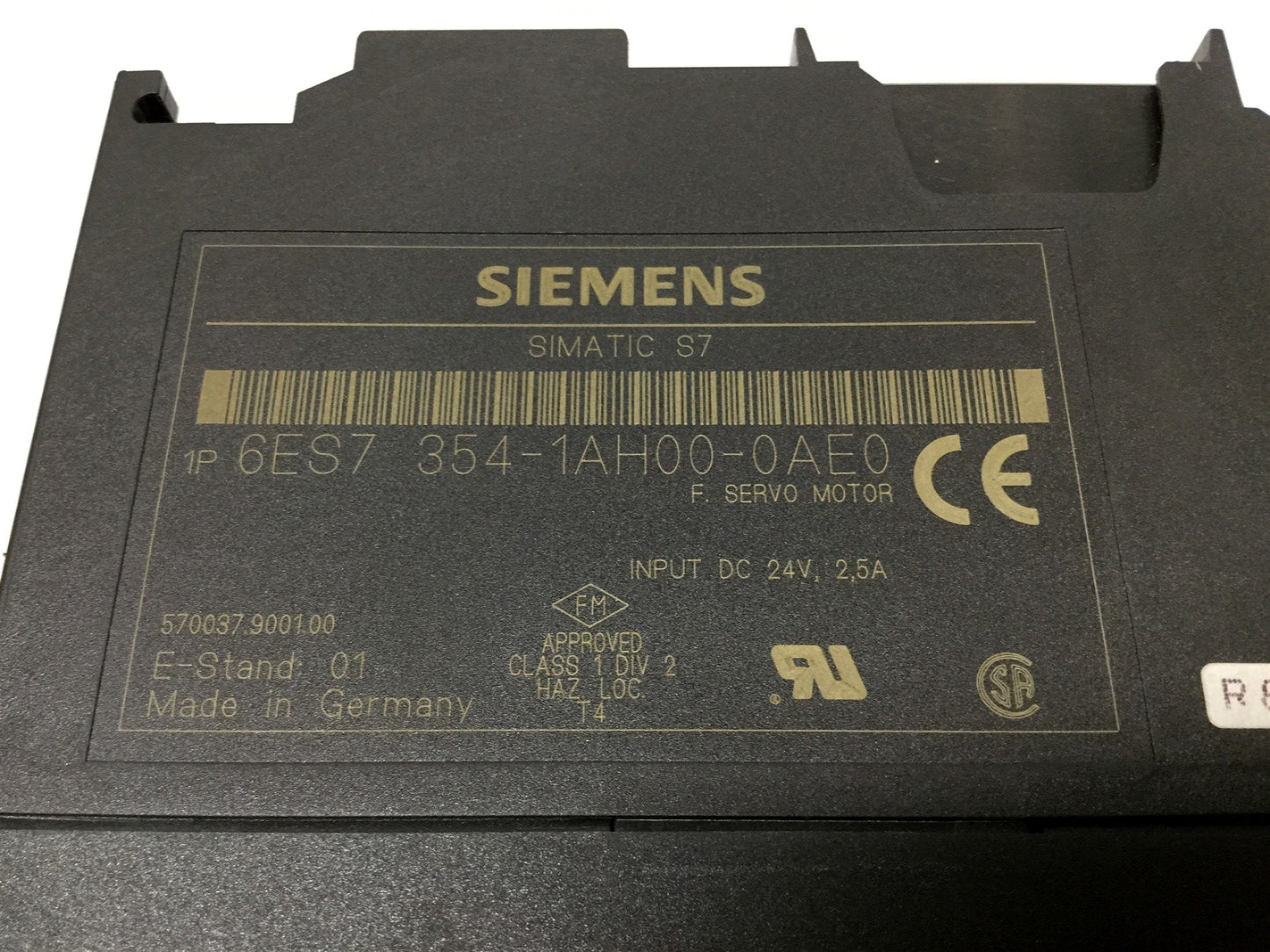 Used Siemens 6ES7 354-1AH00-0AE0 FM354 SIMATIC Servo Motor Positioning Module 24VDC