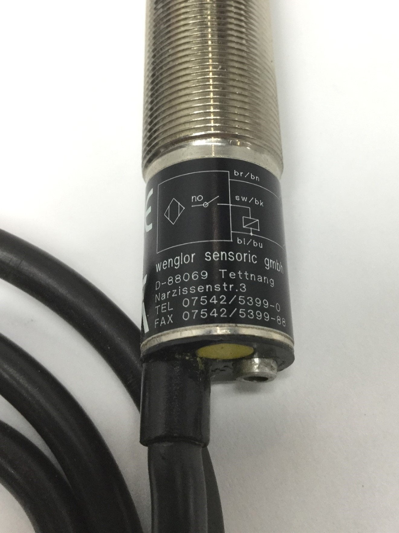 Used Wenglor UC88PB Photoelectric Through-Beam Fiber Optic Sensor, 2m Range, 10-30VDC