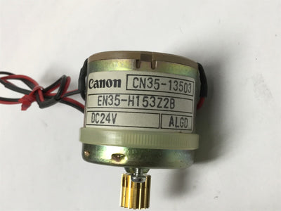 Used Canon CN35-13503 DC Motor for 9800 Thermal Printer Ribbon Feed/Uptake, 24VDC