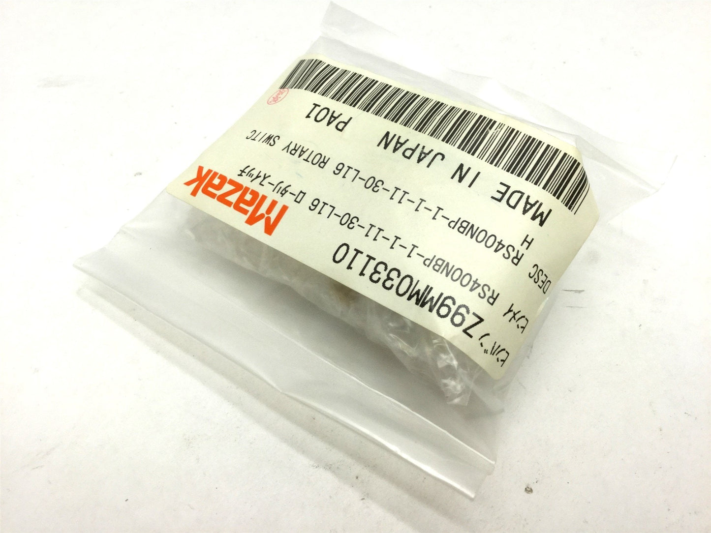 Used Mazak Z99MM033110 RS400NBP Rotary Switch, 1 Pole, 11 Positions, 30 Degrees