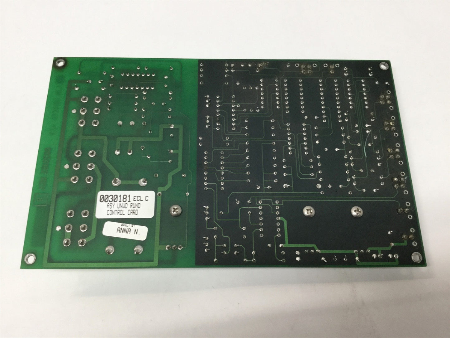 Used Label-Aire 0030181 ECL Unwind/Rewind Control Card Board PCB ASY from 2115CD