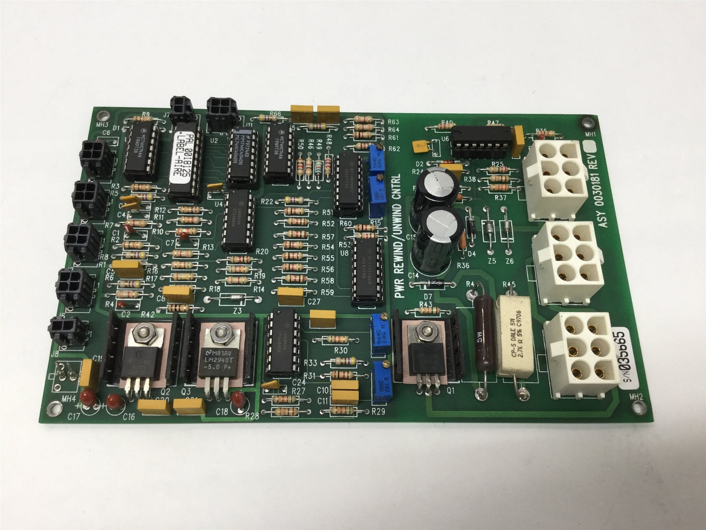 Used Label-Aire 0030181 ECL Unwind/Rewind Control Card Board PCB ASY from 2115CD