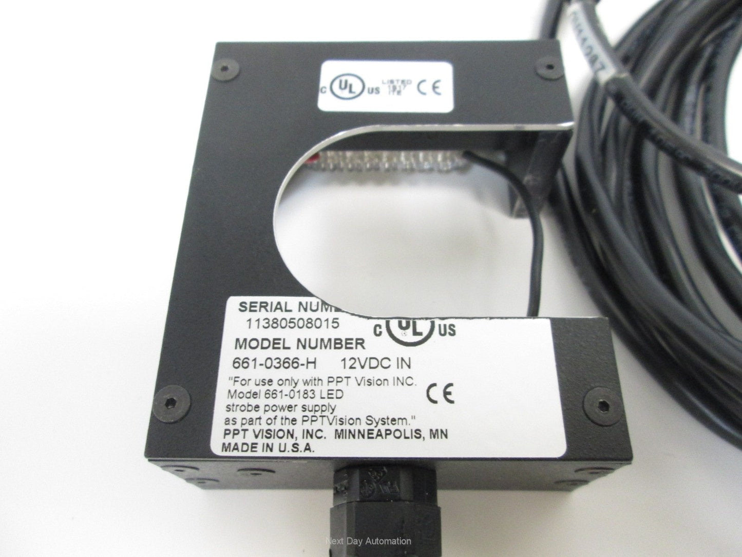 Used PPT Vision 661-0366-H 12VDC Remote LED Head