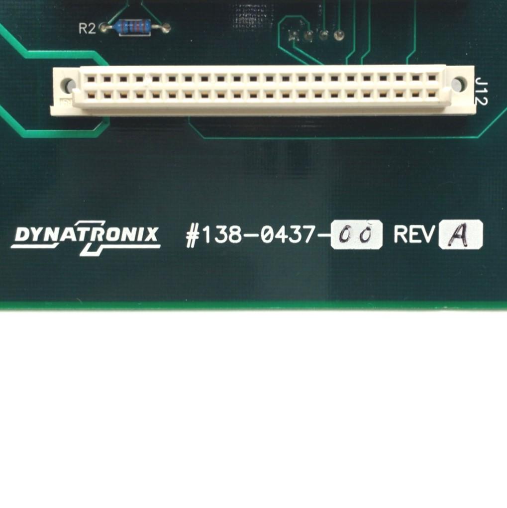 Used Dynatronix 138-0437-00 Rev. A PLC Backplane / I/O Board, 14-Slot