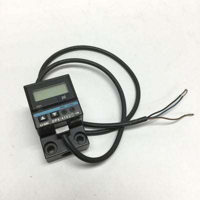 Used Sunx DPX-410PB-IN Digital Pressure Sensor Switch PNP, 0-150psi, 12-24VDC, 1/8NPT