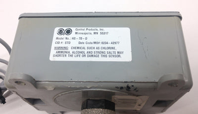 Used Control Products HS-70-D Relative Humidity Sensor, 5-12VDC, PVC, 10-100% Range