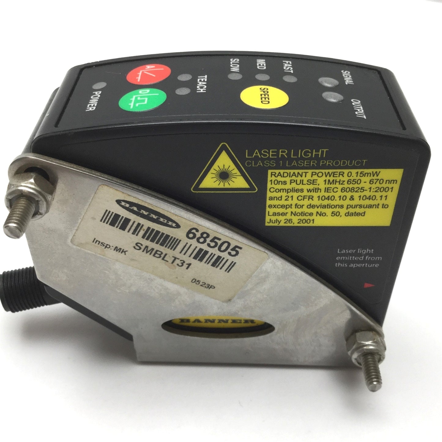 Used Banner LT3PILVQ L-GAGE Long-Range Time-of-Flight Laser Sensor, 0.5m-50m, *Damage