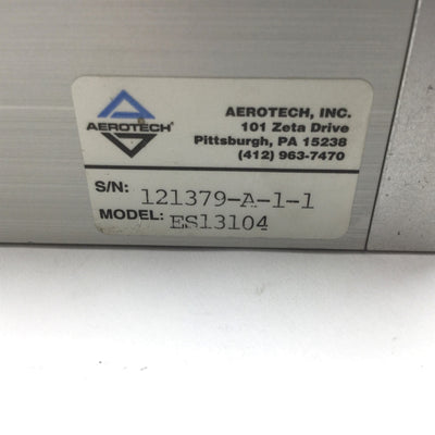 Used Aerotech ES13104 Screw Driven Linear Stage, Travel: 100mm, Stage: 150mm x 150mm