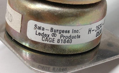 Used Saia H-2634-029 Rotary Solenoid, 24VDC, 45ø, Holding Torque: 5in-lb, 21W