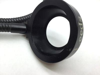 Used Leeds Fiber Optic Microscope Light Ring, ID: 50mm, 38" Length, 15.8mm Input