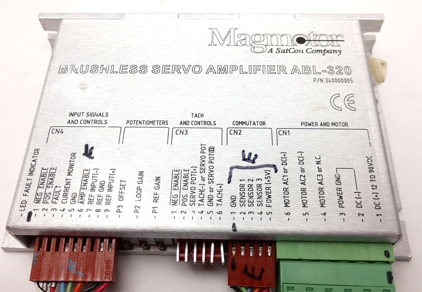 Used Magmotor 340000005 ABL-320 Series Brushless Servo Amplifier, 12A Peak Output