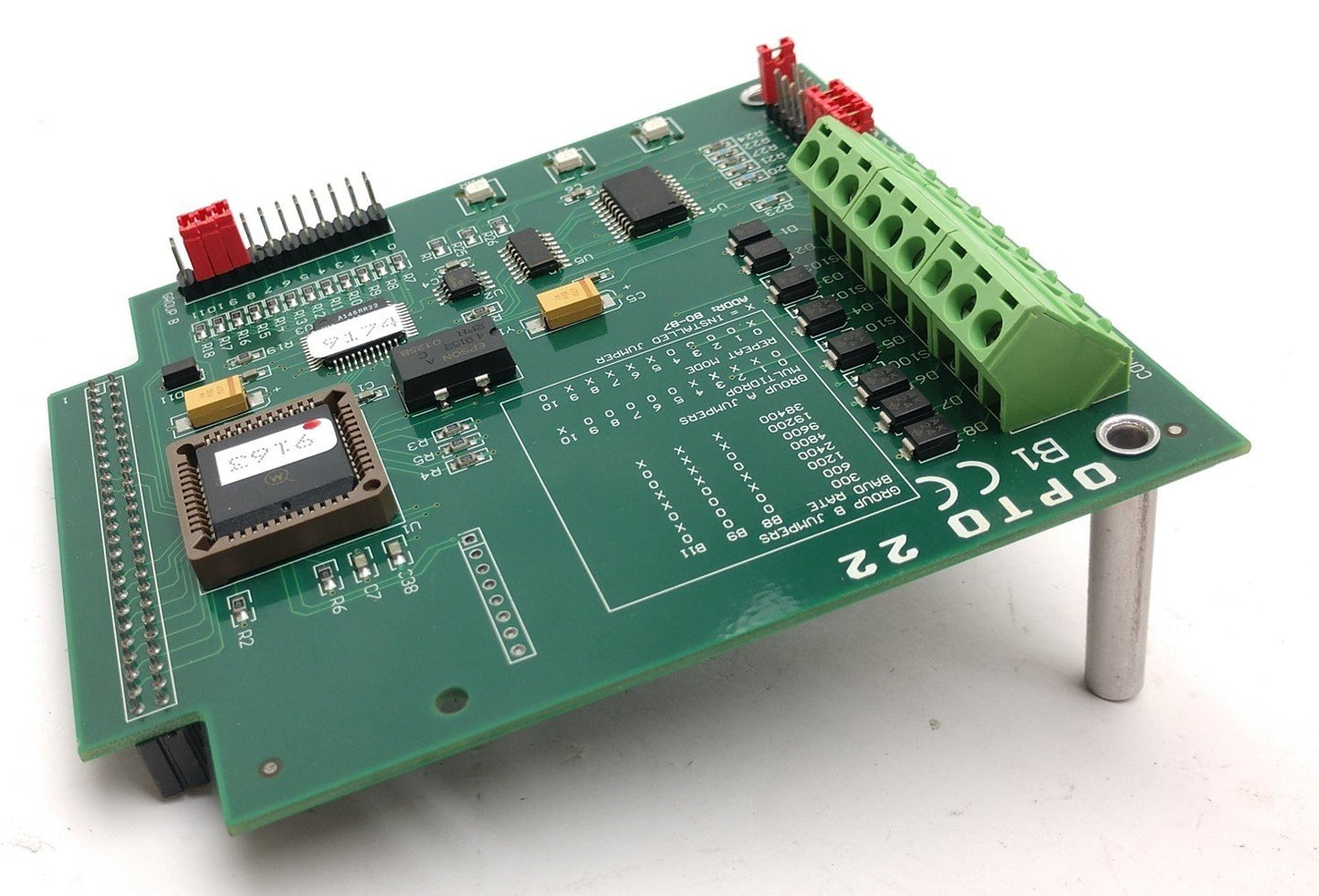 Used OPTO 22 B1 16-Channel Optomux Interface Brain Board for Serial Networks 007308D