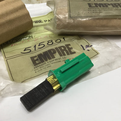 New Lot of 2 Empire 505801 Econo-Finish Blast Cabinet Blower Fan Motor Brushes