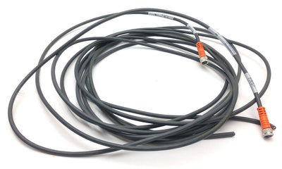 Used Lot of 2 Lumberg RKMV 3-224 Sensor Cables, M8 Straight, Length: 10 Feet