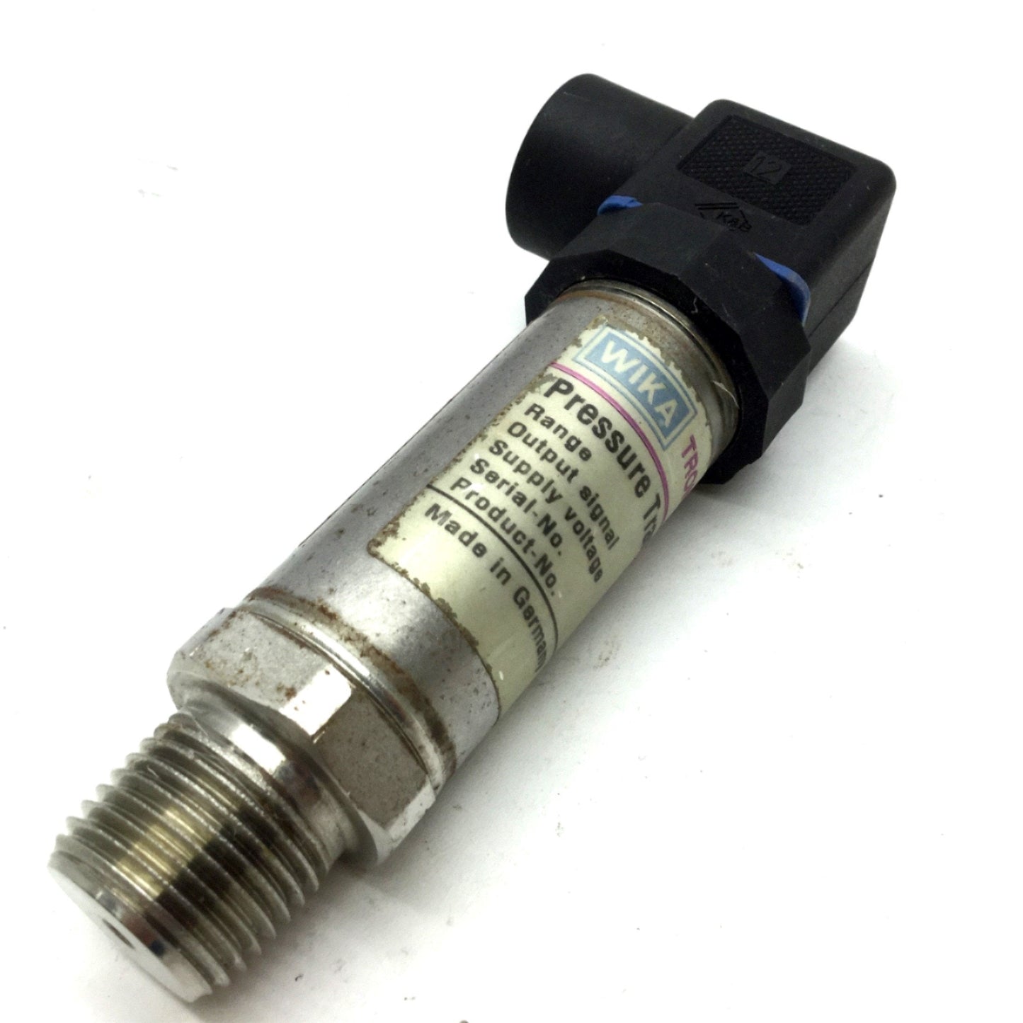 Used Wika 8348868 Pressure Transmitter Series 0-50PSI 10-30VDC Signal 4-20mA S-10